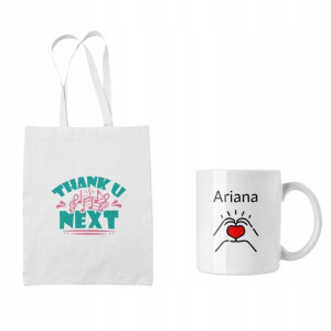 Zestaw Torba + Kubek Ariana Grande