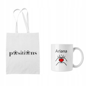 Zestaw Torba + Kubek Ariana Grande