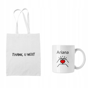 Zestaw Torba + Kubek Ariana Grande