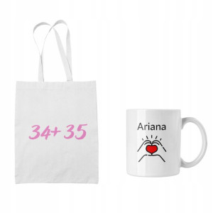 Zestaw Torba + Kubek Ariana Grande