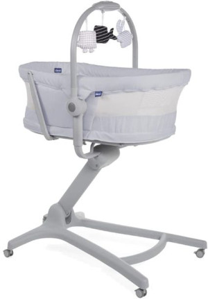Chicco Baby Hug Air 4w1 - łóżeczko, leżak, krzesełko do karmienia | Stone