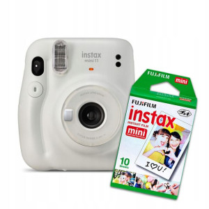 Aparat Fujifilm Instax Mini 11 + 10 wkładów bialy