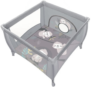 Baby Design Play - lekki i kompaktowy kojec 100x100 cm | 07 Light Gray 2020