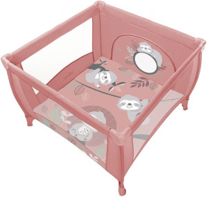 Baby Design Play - lekki i kompaktowy kojec 100x100 cm | 08 Pink 2020