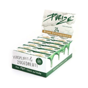 Bibułki w rolce Purize Brown Rolls brązowe BOX 24 szt.