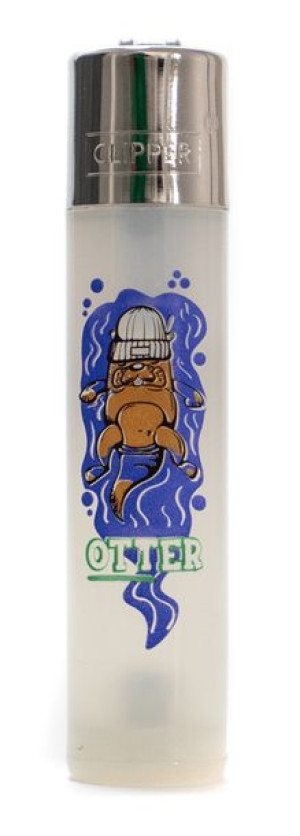 Zapalniczka Clipper wzór PURIZE OTTER przezroczysta