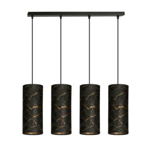 Lampa Wisząca Karli Regulowana Welurowy Abażur Led
