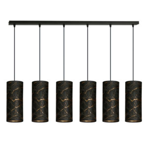 Lampa Wisząca Karli Regulowana Welurowy Abażur Led