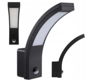 Lampa Kinkiet Ogrodowy Z Czujnikiem Zewnętrzna Led