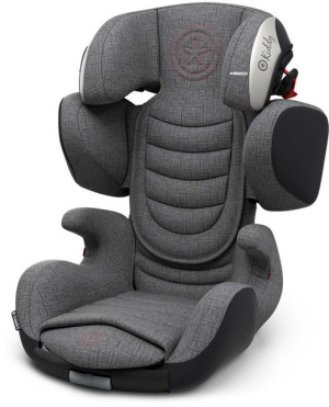 Kiddy Cruiserfix 3 - fotelik samochodowy 15-36 kg | Gray Melange Hot Red