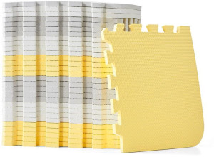 Kinderkraft Luno - mata piankowa | Yellow