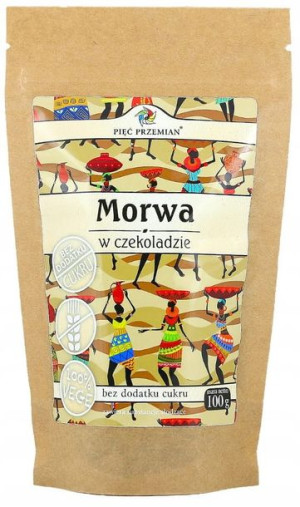 Morwa W Czekoladzie 100g Pięć Przemian Bez Cukru