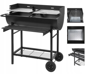 Grill Gril Węglowy Ogrodowy Otwarty 74x39cm Lund