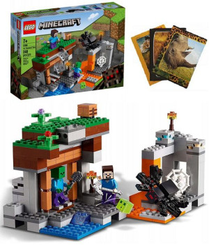 Klocki Lego Minecraft 21166 Opuszczona Kopalnia + Gratis Zeszyt