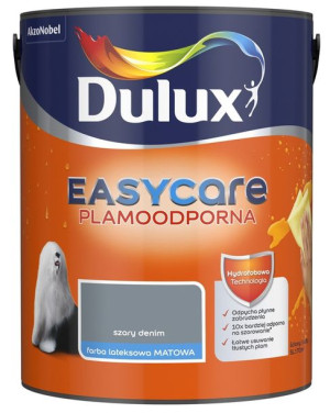 FARBA DULUX EASY CARE - szary denim, 5l