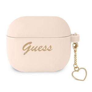 Etui Guess GUA3LSCHSP Apple AirPods 3 cover różowy/pink Silicone Charm Coll