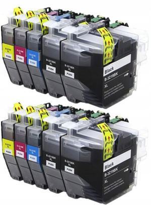 10x Tusz Do Brother LC-3219 LC-3217 65/18ml CMYK