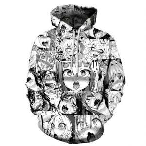 Bluza męska z kapturem i nadrukiem anime 3D M