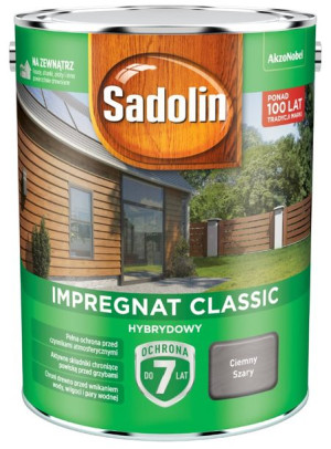 IMPREGNAT SADOLIN CLASSIC, ciemny szary, 4.5l