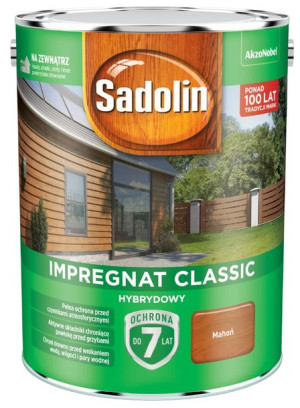 Impregnat Sadolin Classic, Mahoń, 4.5l