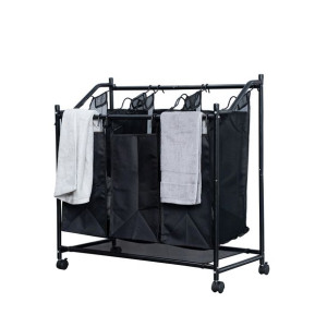 Herzberg HG-8078: Sortownik i organizator koszy na pranie na kółkach