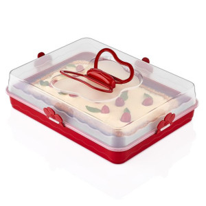 Herzberg Party Butler Cake Dome Czerwona