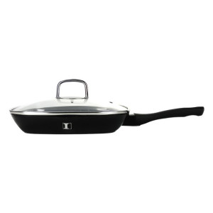 Imperial Collection 28 cm Patelnia Grillowa Pokryta Marmurem Czarna