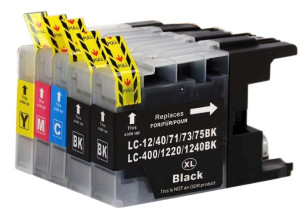 5x Tusz Do Brother LC-1220 LC-1240 20/10ml CMYK