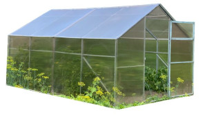 Szklarnia z poliwęglanu 2,8x4m LUNA GARDEN 6.0 grubość poliwęglanu: 6mm pro
