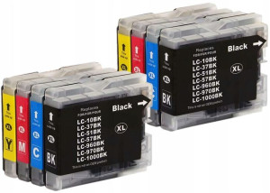 8x Tusz Do Drukarki Brother Mfc-5860cn Mfc-3360c