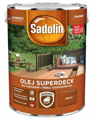 OLEJ SUPERDECK SADOLIN do drewna, mahoń, 5l