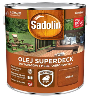 OLEJ SUPERDECK SADOLIN do drewna, mahoń, 2.5l