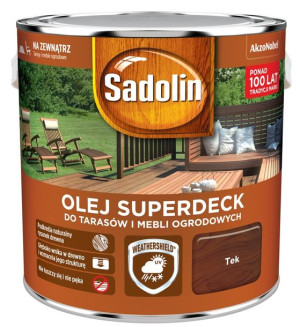 OLEJ SUPERDECK SADOLIN do drewna, tek, 2.5l