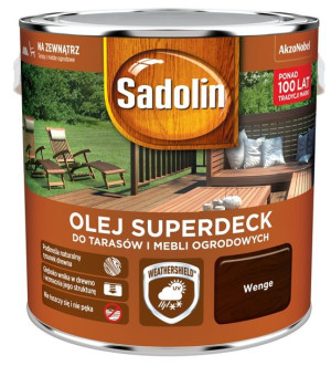 OLEJ SUPERDECK SADOLIN do drewna, wenge, 2.5l