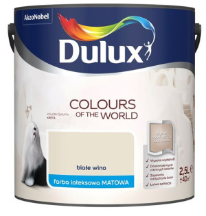 FARBA DULUX KOLORY ŚWIATA- białe wino, 2.5l