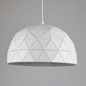 Lampa stalowa Great Mogul 40cm biała