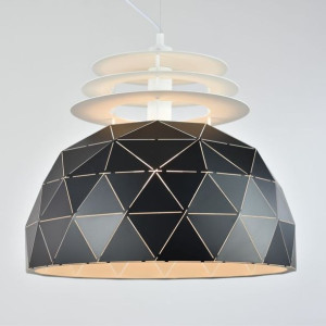 Lampa wisząca Oslo L 50cm czarna w skandynawskim stylu