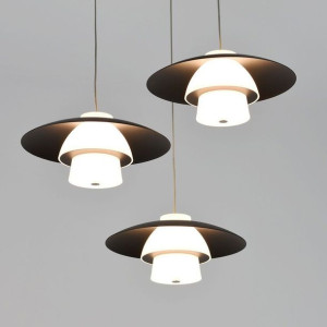 Lampa led Yoko w wersji okrągłej z 3 kloszami 54W barwa 3000K