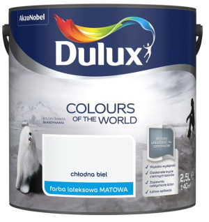 FARBA DULUX KOLORY ŚWIATA- chłodna biel, 2.5l