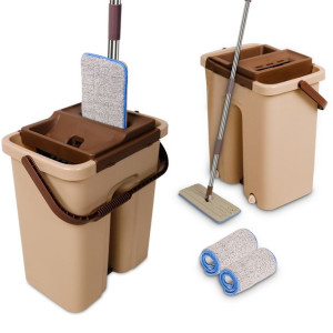 Cenocco CC-9070: płaski mop z wiadrem Braun