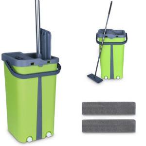 Cenocco CC-9077: Płaski mop z wiadrem w kolorze zielonym