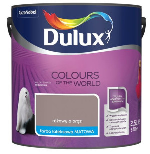 FARBA DULUX KOLORY ŚWIATA- różowy a brąz, 2.5l