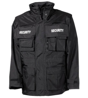 Kurtka wodoodporna "Security" czarna M