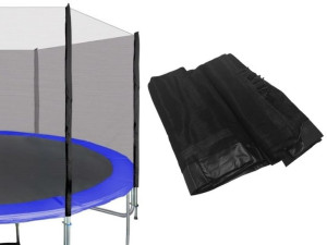 Siatka do trampoliny  305 cm 8 słupków niebieska