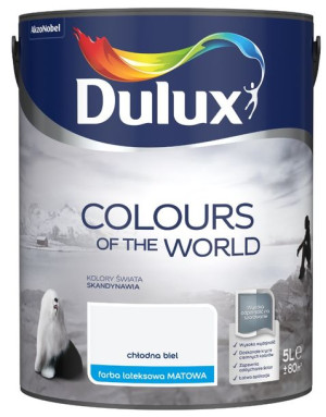 FARBA DULUX KOLORY ŚWIATA- chłodna biel, 5l