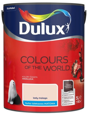 FARBA DULUX KOLORY ŚWIATA- lody malaga, 5l