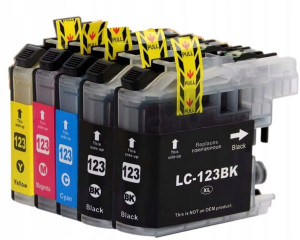 5x Brother Lc-123 Mfc-j6520dw Mfc-j6720dw