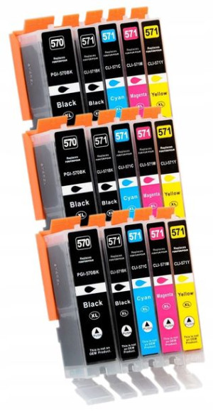 15x Tusz Do Pixma Ts8052 Ts8053 Ts9050 Ts9055