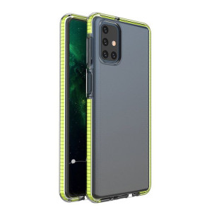 Spring Case Pokrowiec Żelowe Etui Z Kolorową Ramką Do Samsung Galaxy M51 Żó
