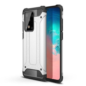 Hybrid Armor Pancerne Hybrydowe Etui Pokrowiec Samsung Galaxy S20 Plus Sreb